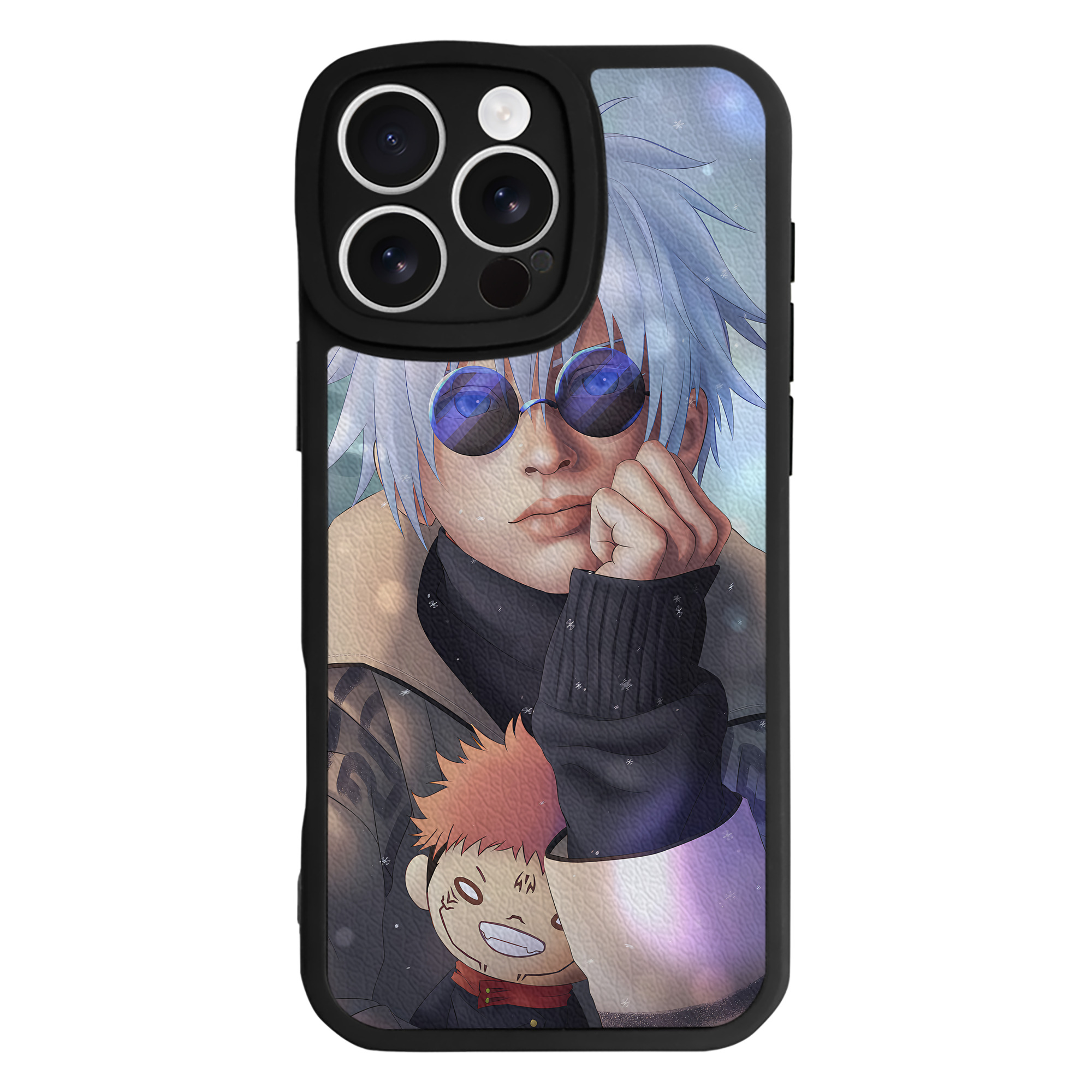 （画像用） 呪術廻戦 Jujutsu Kaisen 【iPhone 16シリーズ対応】シリコンスマホケース（レザー調） 材質：シリコン